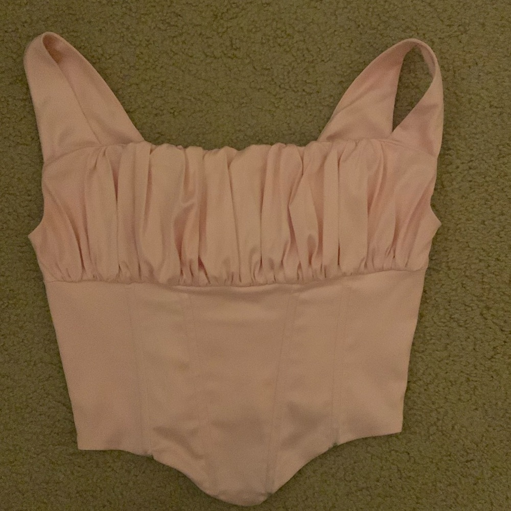 Alyssa Fuller Bust Corset Top in pink, size small